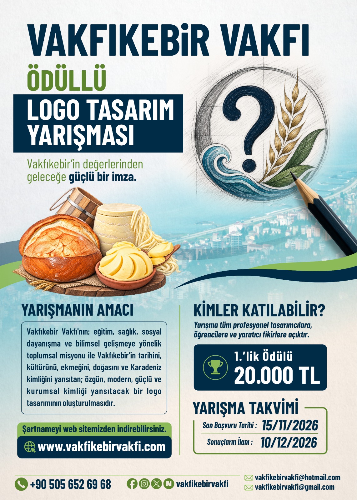 Vakfıkebir Vakfı Ödüllü Logo Tasarım Yarışması