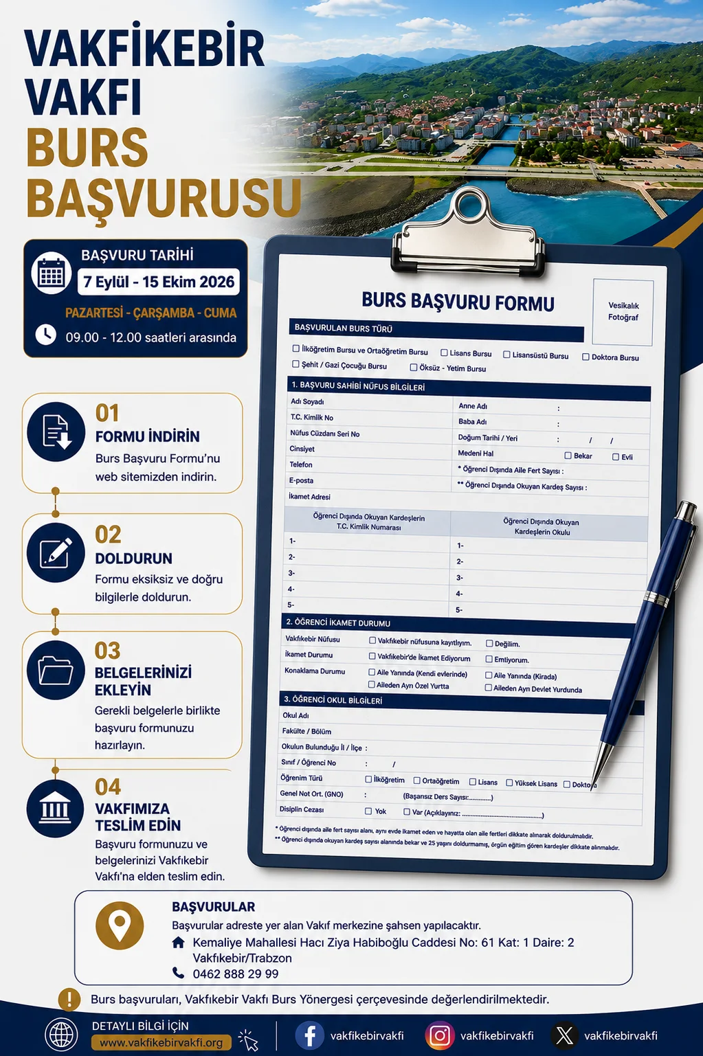 2026 Yılı Burs Başvuru Duyurusu